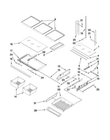 Shelf parts
