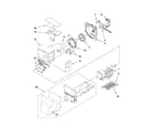 Kenmore 59679243011 motor and ice container parts diagram