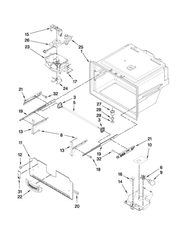 Freezer liner parts