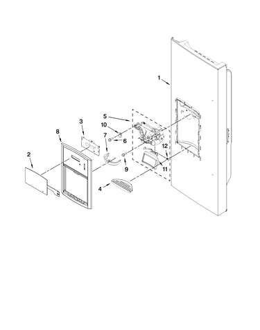 Dispenser front parts