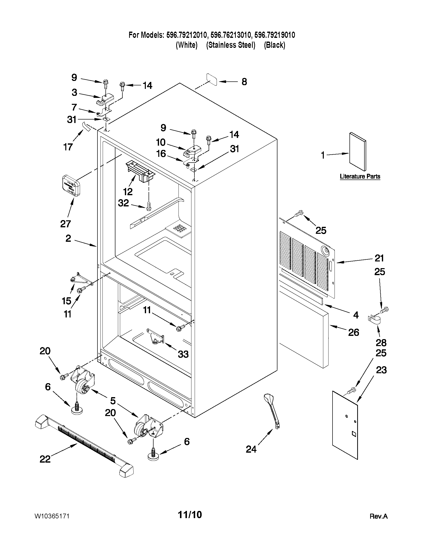 Cabinet parts