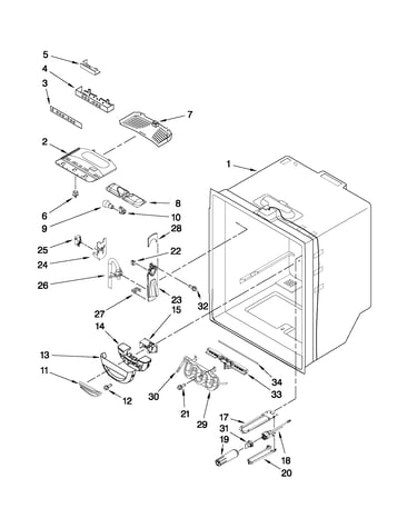 Refrigerator liner parts