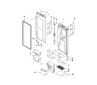 Kenmore Elite 59677603804 refrigerator door parts diagram