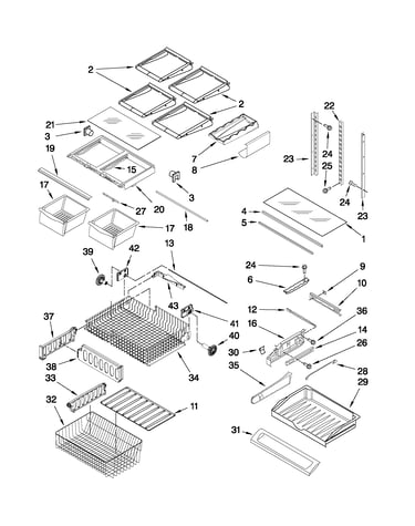 Shelf parts