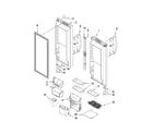 Kenmore Elite 59678582804 refrigerator door parts diagram