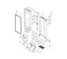 Kenmore 59679533010 refrigerator door parts diagram