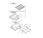 Kenmore 10660529901 shelf parts diagram