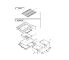 Kenmore 10669728901 shelf parts diagram