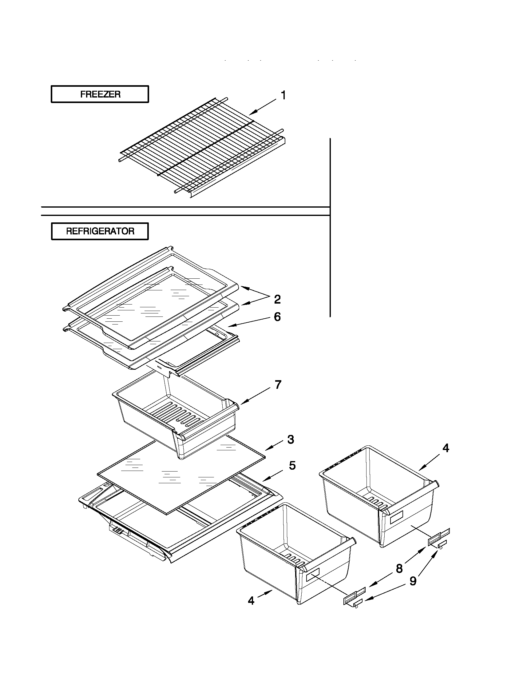 Shelf parts