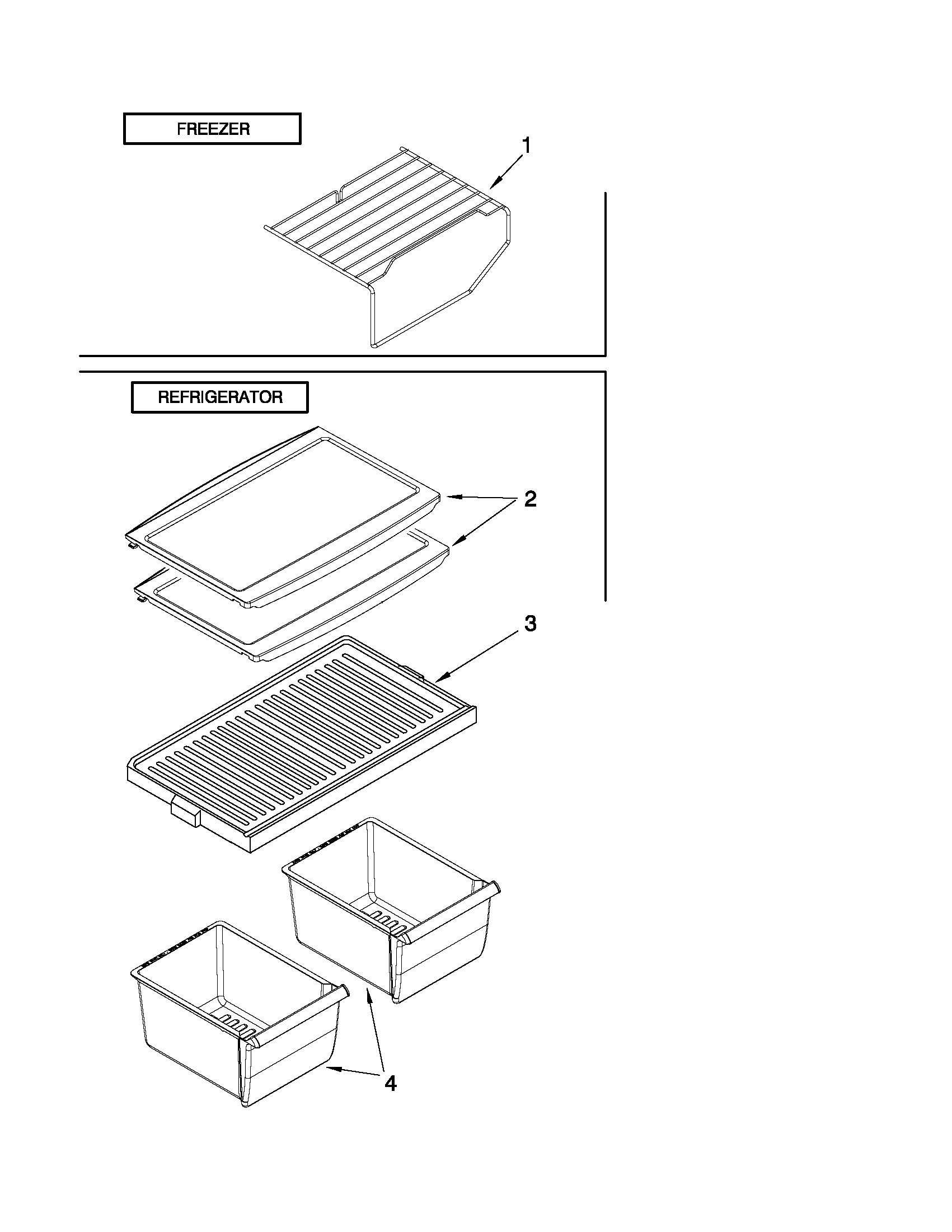 Shelf parts