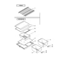 Kenmore 10632852010 shelf parts diagram