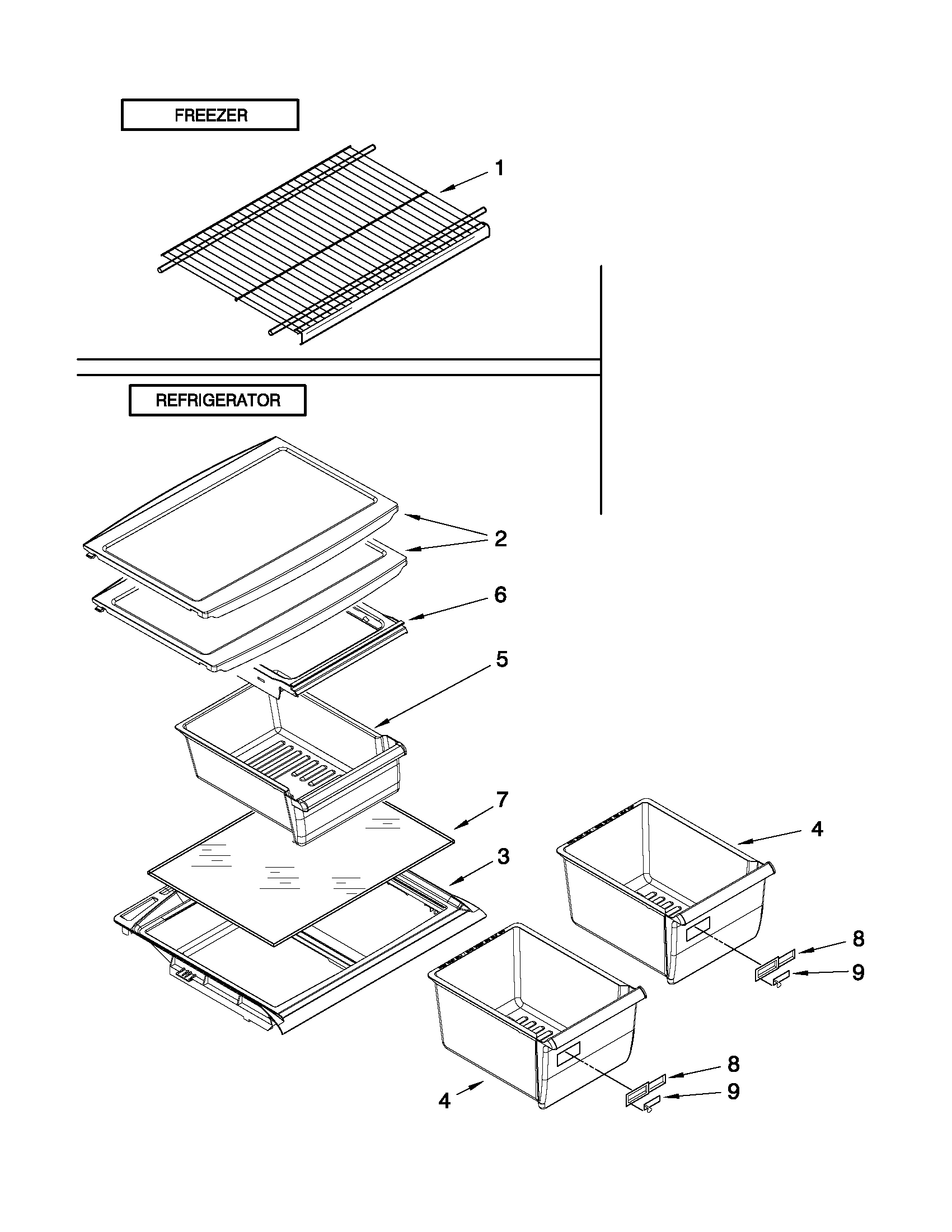 Shelf parts