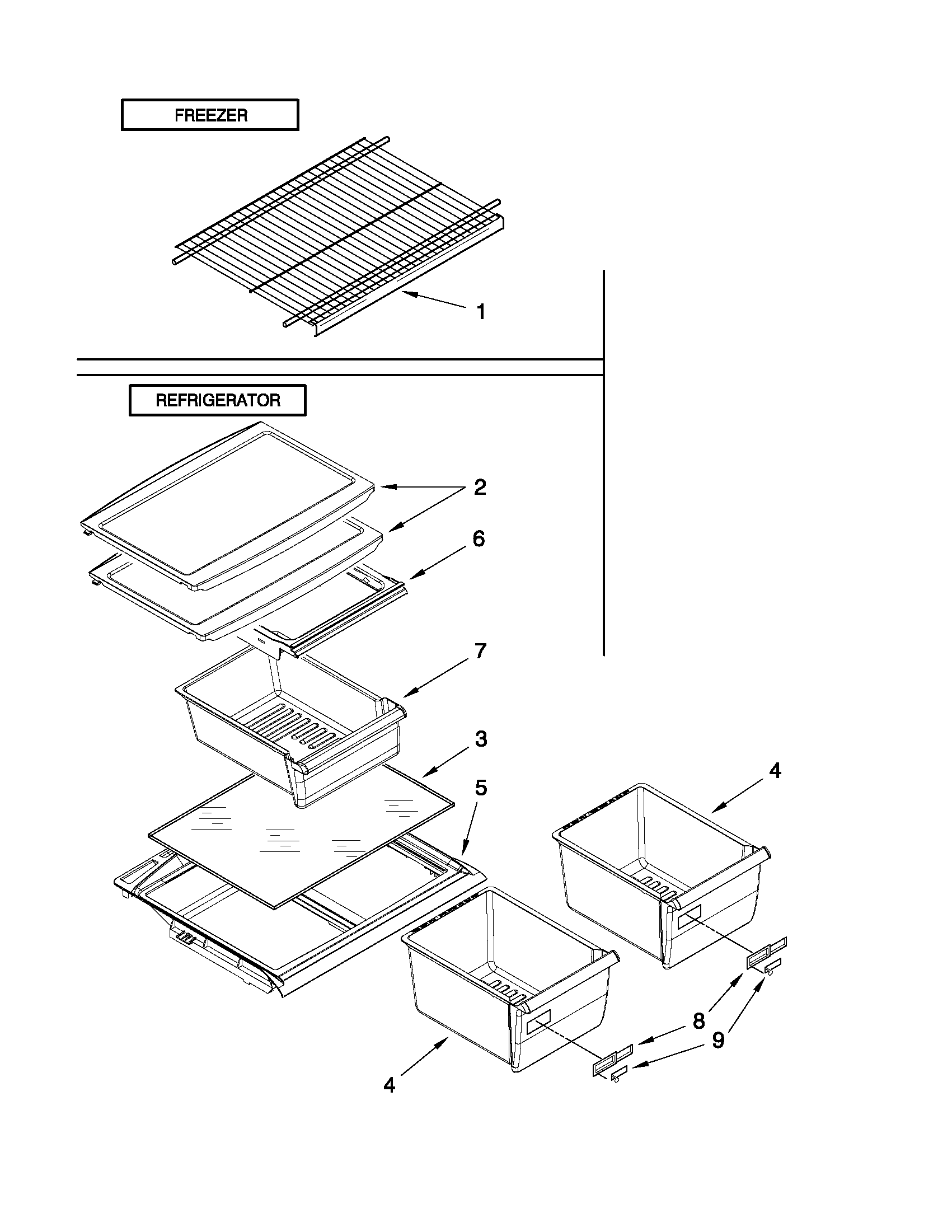 Shelf parts