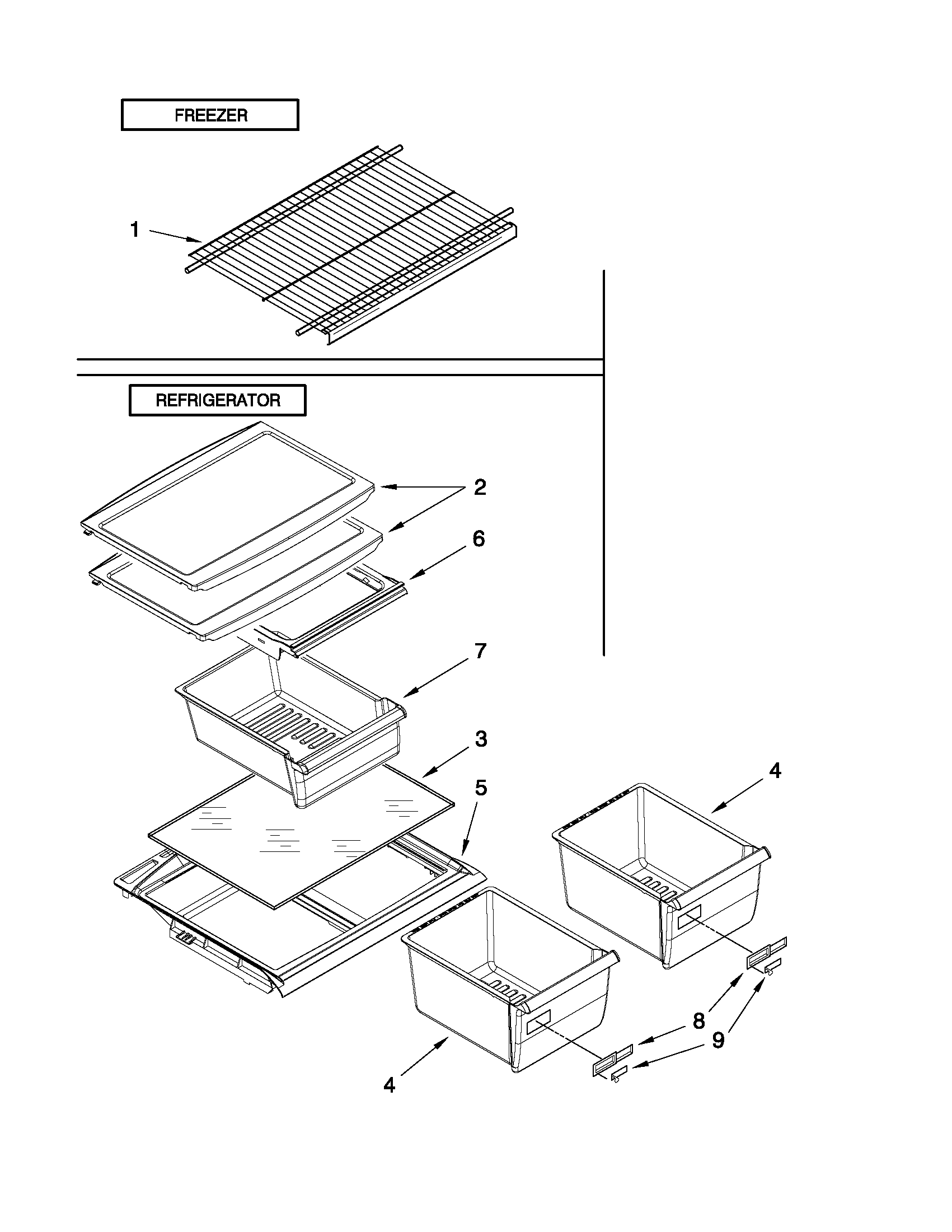 Shelf parts