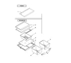 Kenmore 10632882010 shelf parts diagram