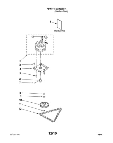Motor and drive parts