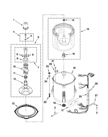 Basket and tub parts
