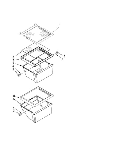 Refrigerator shelf parts