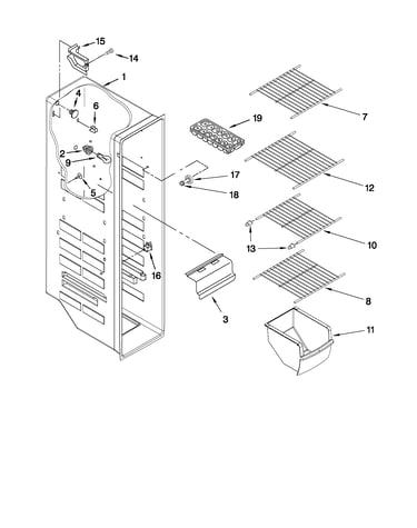 Freezer liner parts