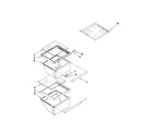 Kenmore 10650229010 refrigerator shelf parts diagram