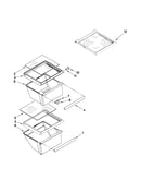 Refrigerator shelf parts