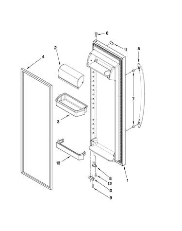 Refrigerator door parts