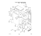 Kenmore 10689582705 cabinet liner and door parts diagram