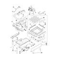 Kenmore 10689583705 evaporator, ice cutter grid and water parts diagram