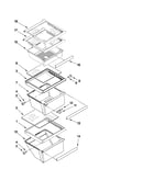 Refrigerator shelf parts