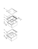 Refrigerator shelf parts