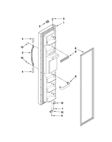 Freezer door parts