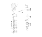 Kenmore 10650273010 motor and ice container parts diagram