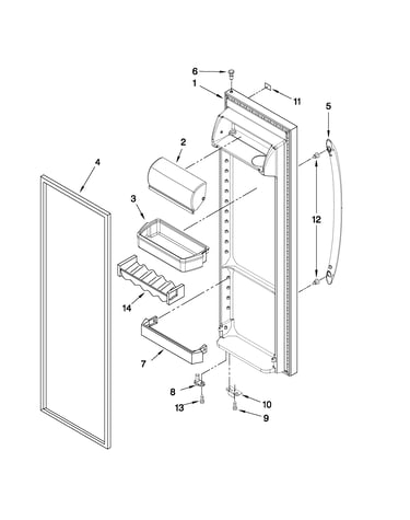 Refrigerator door parts