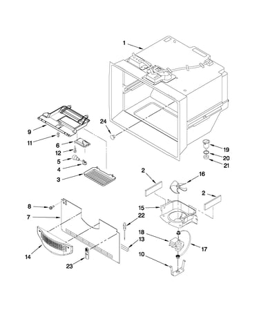 Freezer liner parts