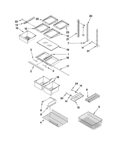 Shelf parts