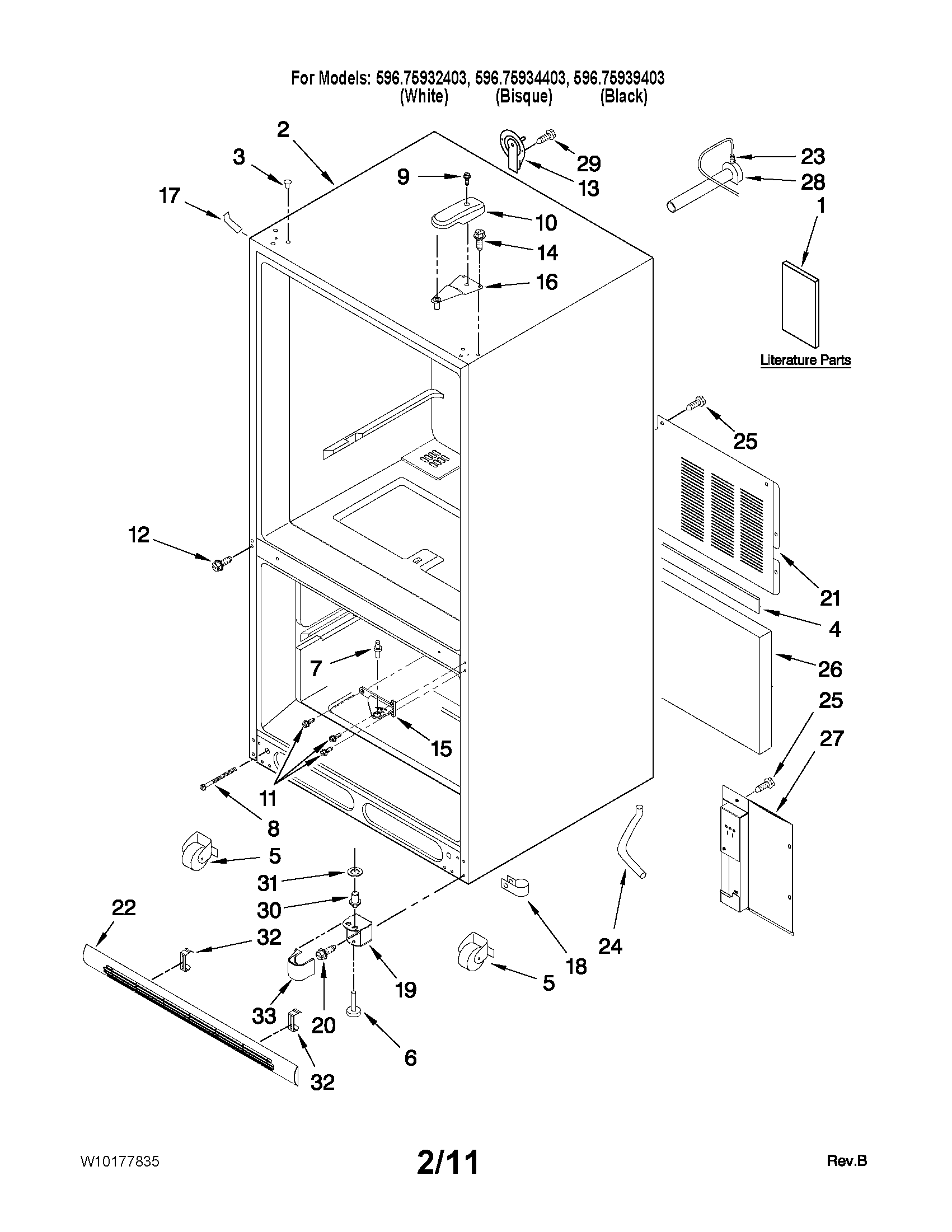 CABINET PARTS