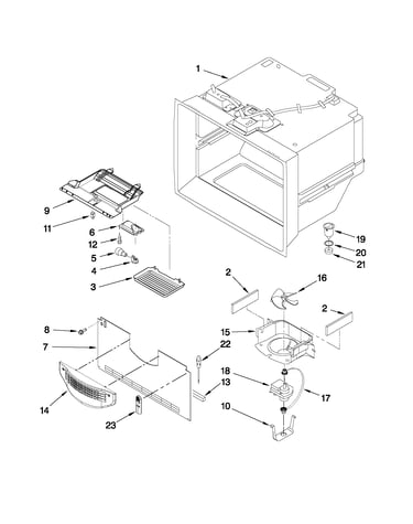 Freezer liner parts