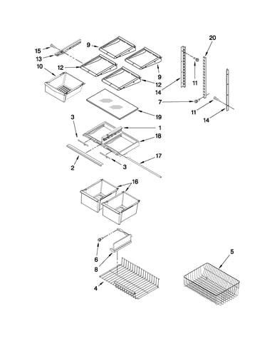 Shelf parts
