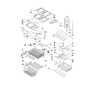 Kenmore Elite 59678572802 shelf parts diagram