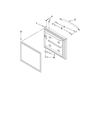 Freezer door parts