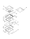 Refrigerator shelf parts