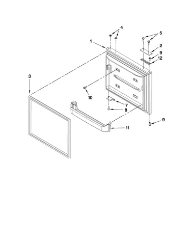 Freezer door parts