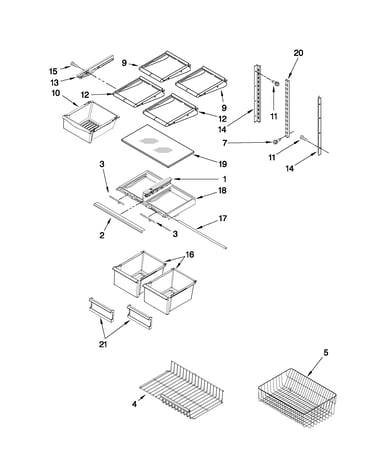 Shelf parts