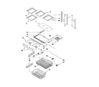 Kenmore 59669973010 shelf parts diagram