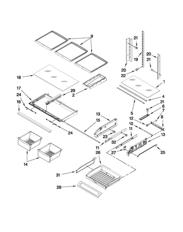 Shelf parts