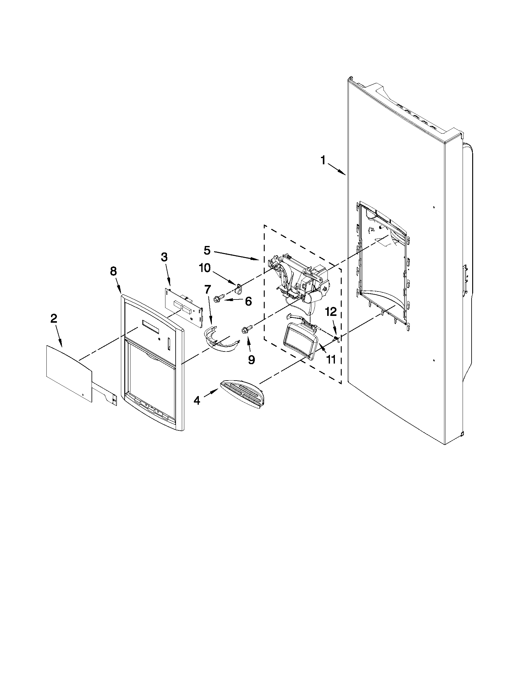 DISPENSER FRONT PARTS