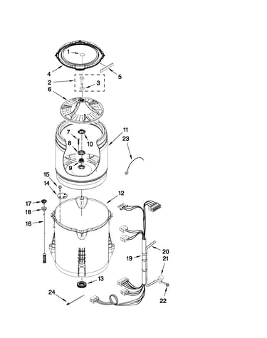 Basket and tub parts