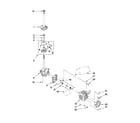 Kenmore 1105062110 brake, clutch, gearcase, motor and pump parts diagram