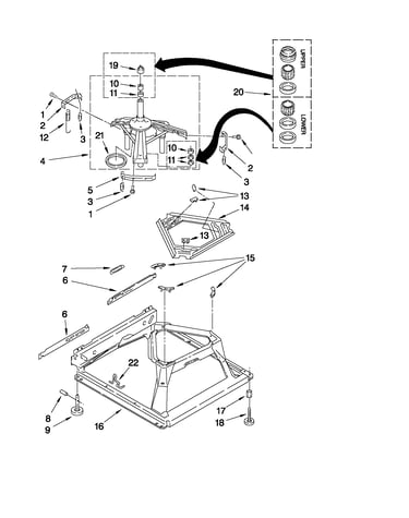 Machine base parts