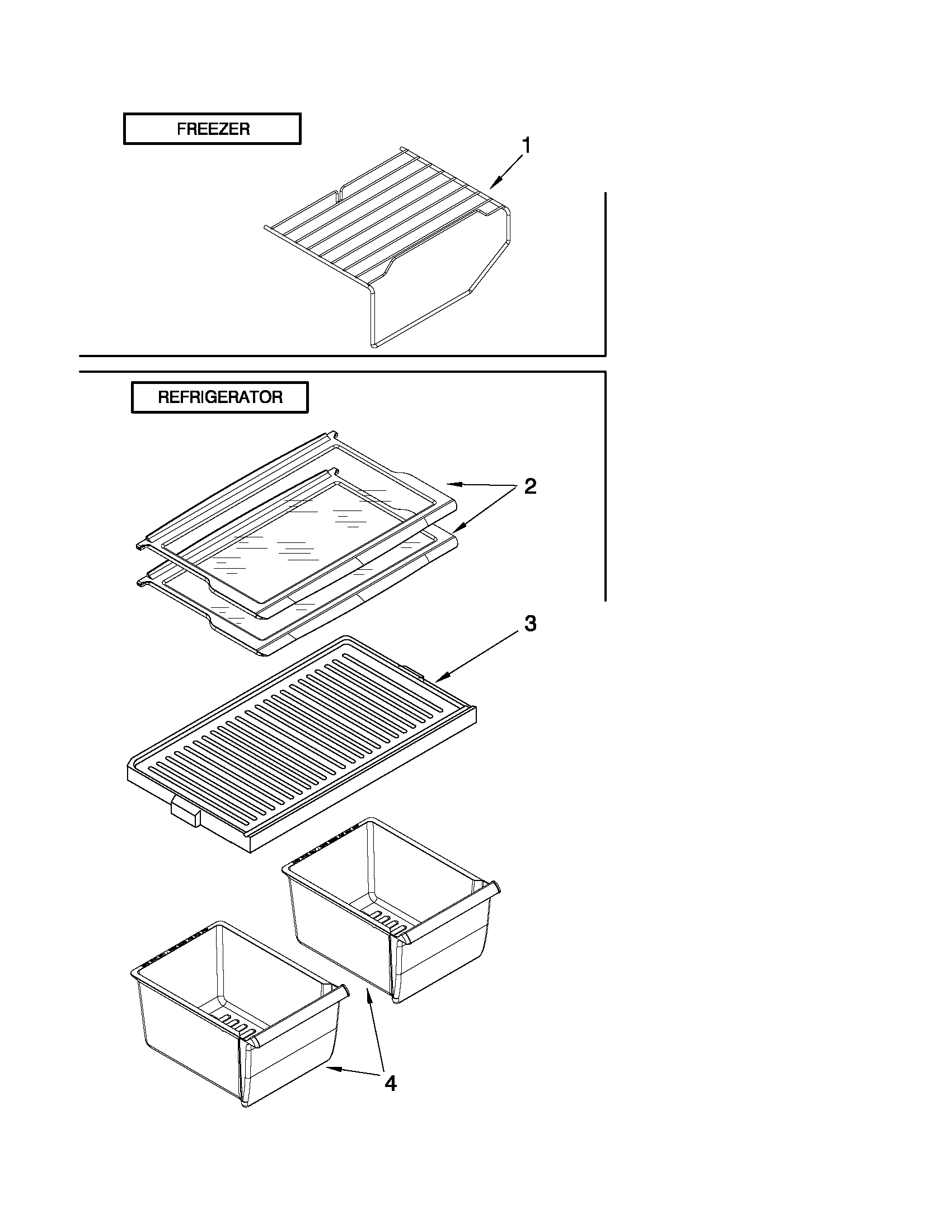 Shelf parts